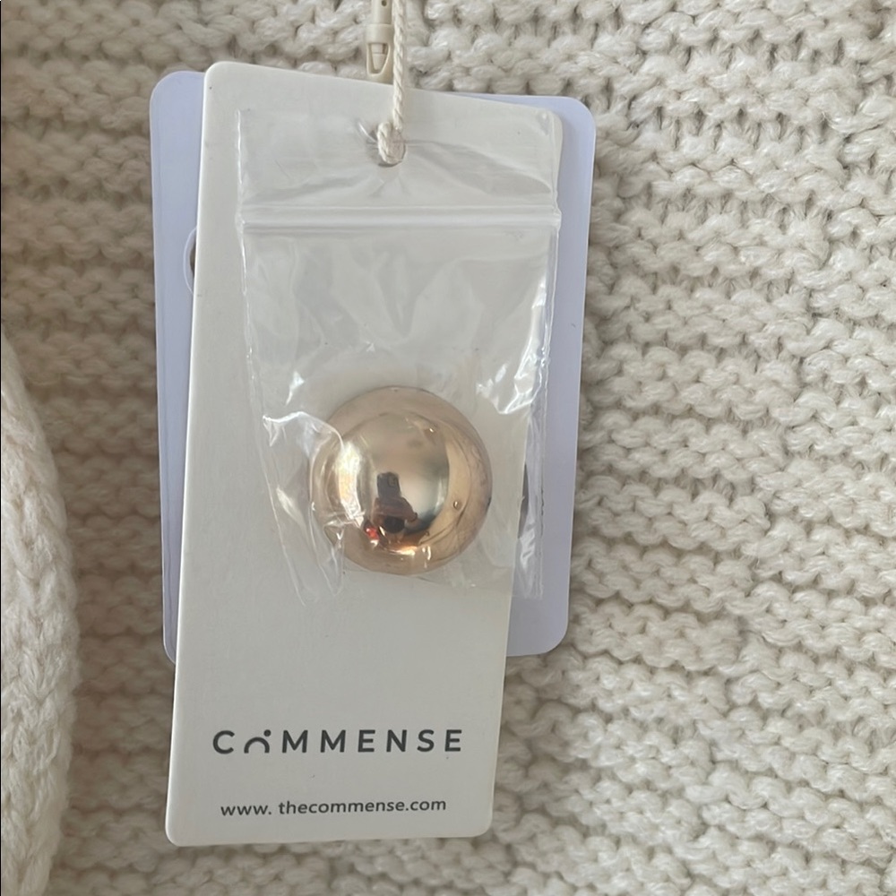 Commense Cream Button-Up Cardigan - Picture 3 of 5